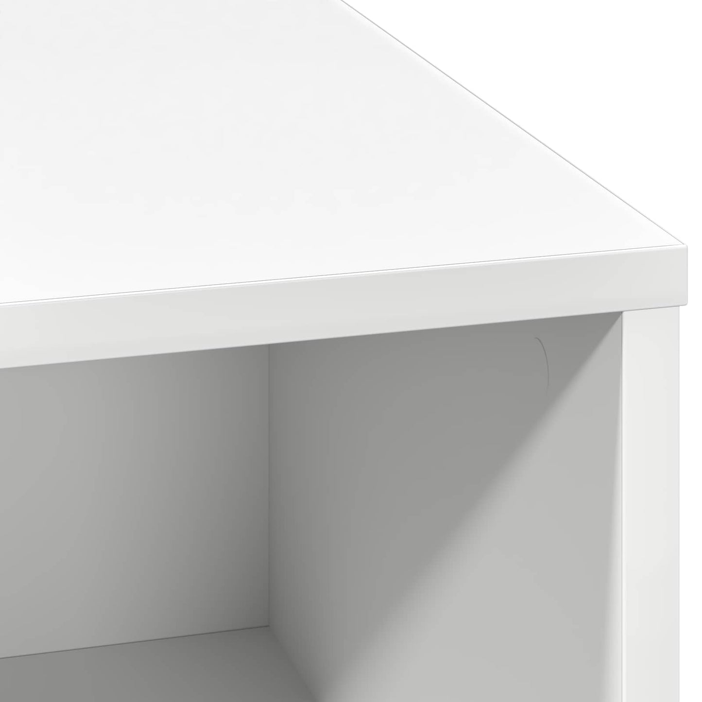 LED Sideboard Hvid 71 x 34,5 x 75 cm Konstrueret træ