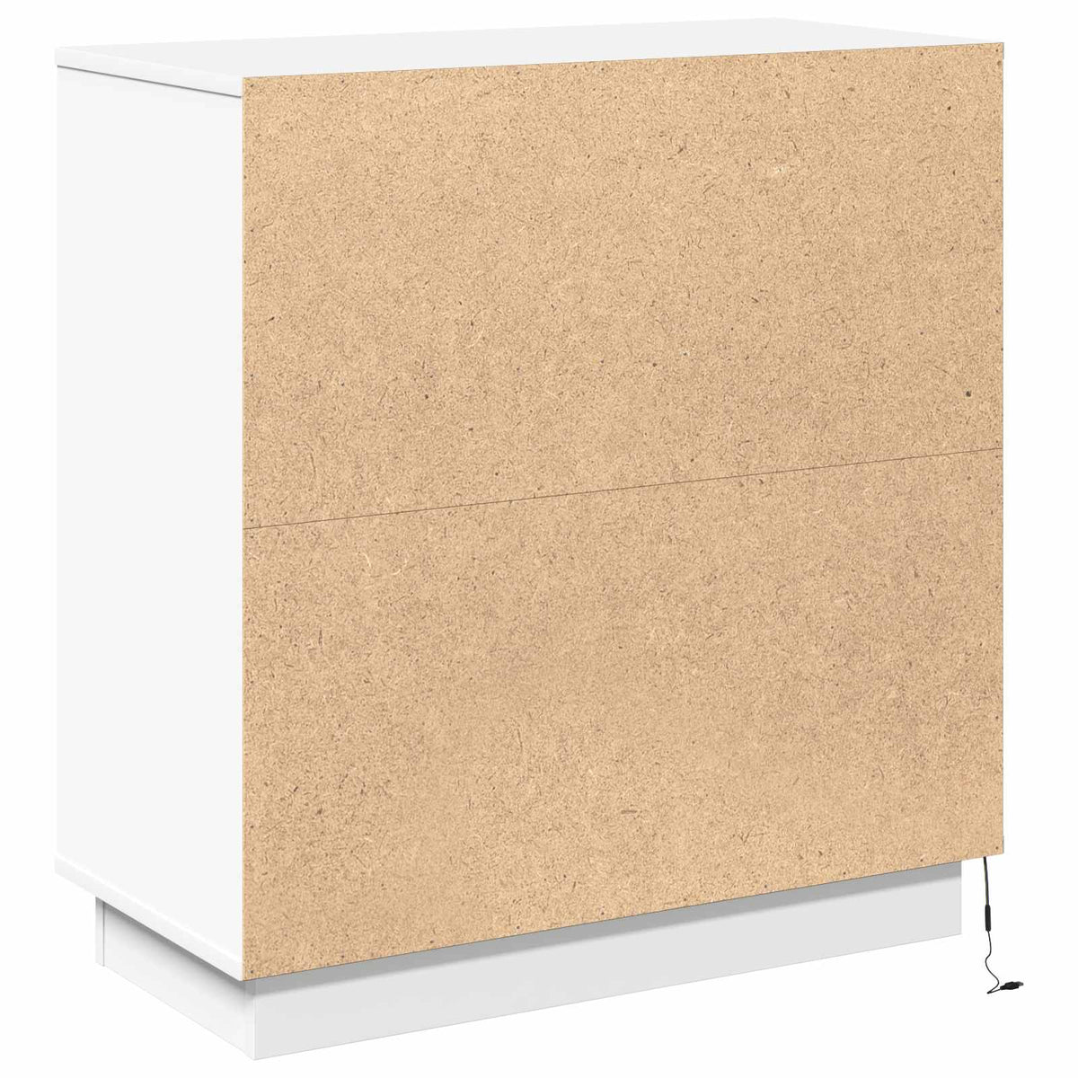 LED Sideboard Hvid 71 x 34,5 x 75 cm Konstrueret træ