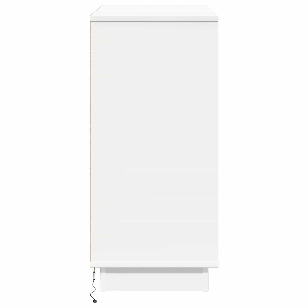 LED Sideboard Hvid 71 x 34,5 x 75 cm Konstrueret træ