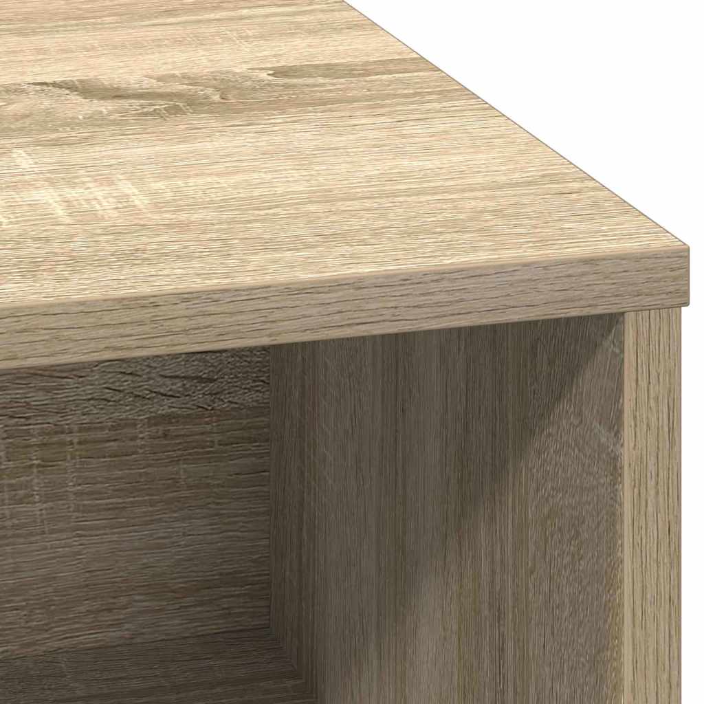 LED Sideboard Sonoma eg 71 x 34,5 x 75 cm Konstrueret træ