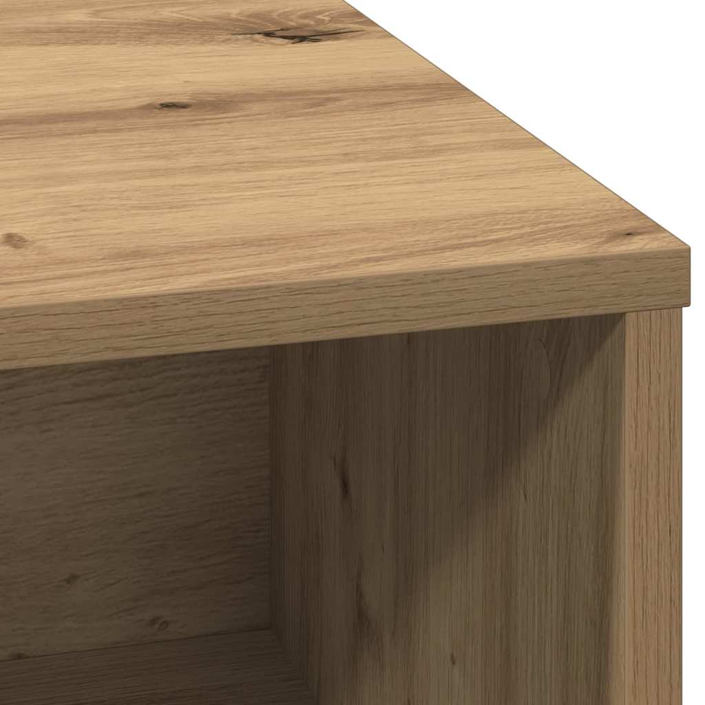 LED Sideboard Artisan Egetræ 71 x 34,5 x 75 cm Konstrueret træ