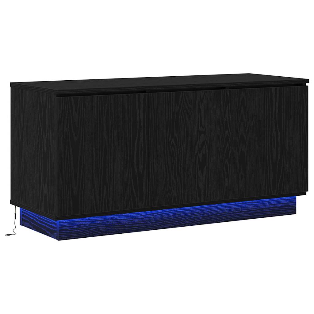 TV-skab 100 x 38 x 49 cm Sort eg Konstrueret træ