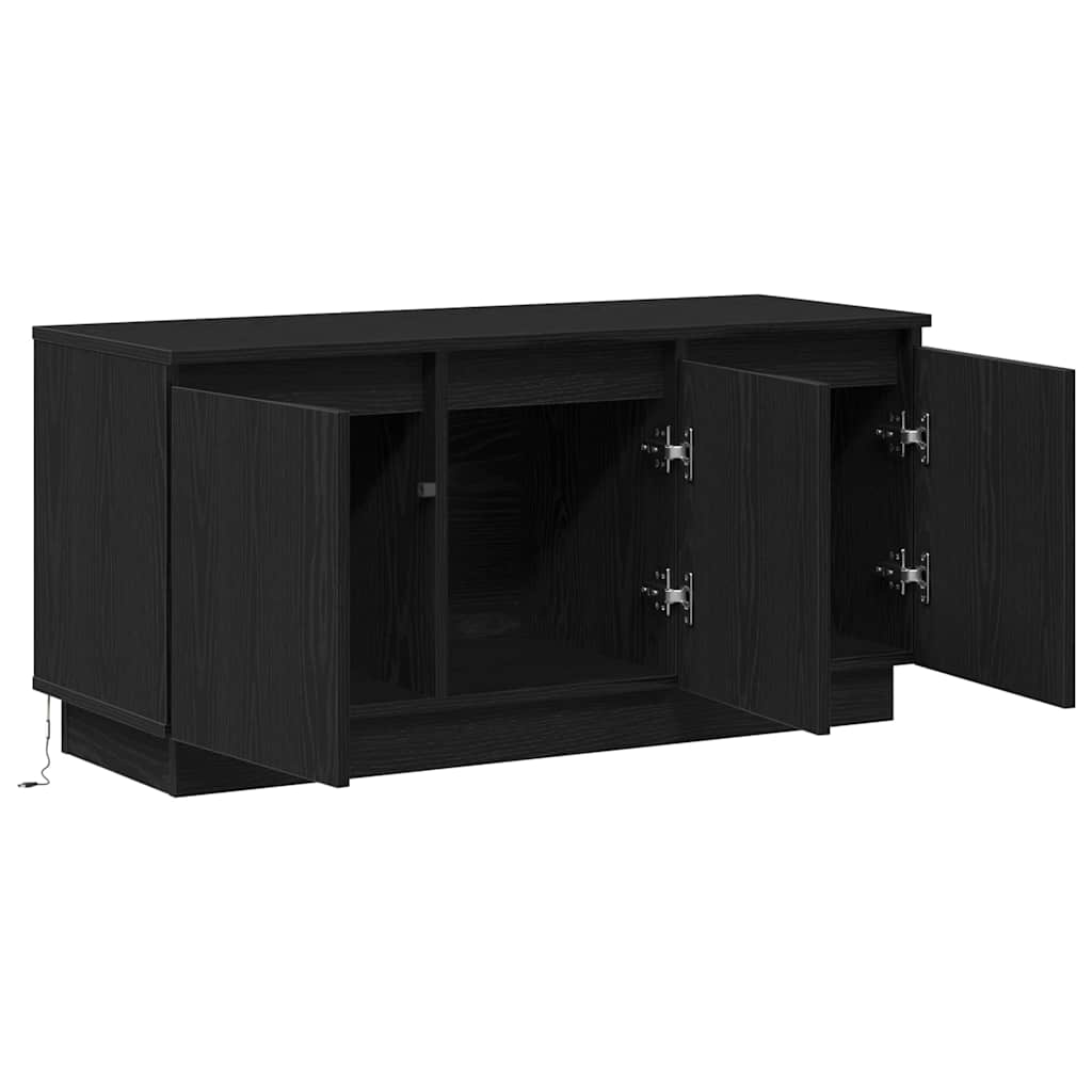 TV-skab 100 x 38 x 49 cm Sort eg Konstrueret træ