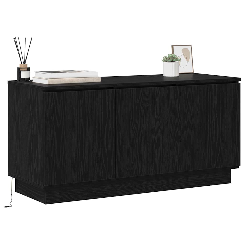 TV-skab 100 x 38 x 49 cm Sort eg Konstrueret træ