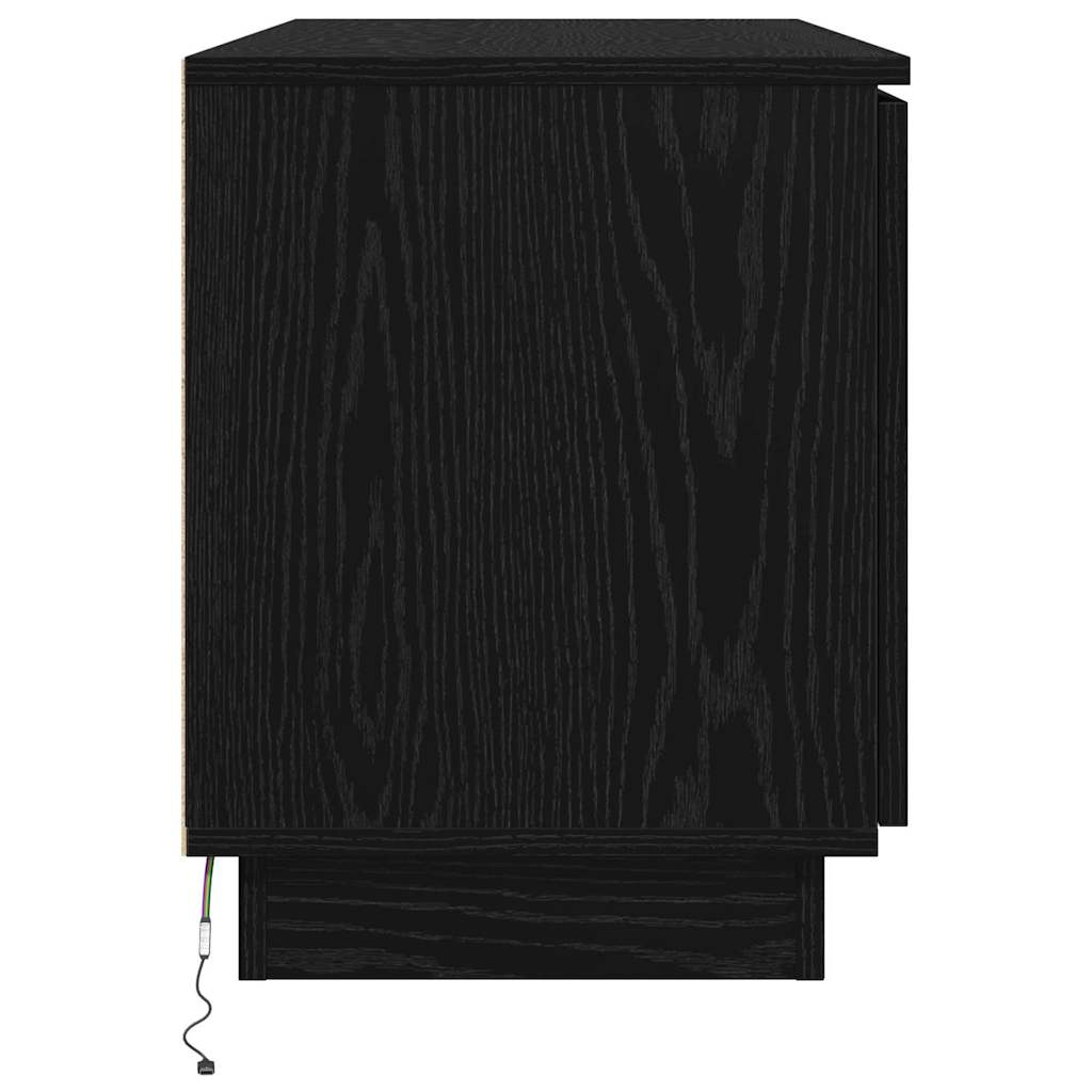 TV-skab 100 x 38 x 49 cm Sort eg Konstrueret træ