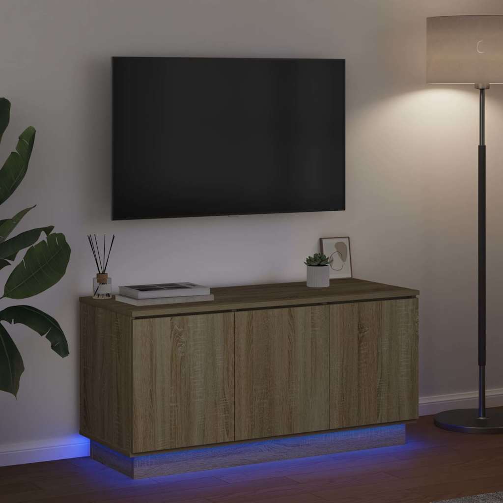 TV-skab 100 x 38 x 49 cm Sonoma eg Konstrueret træ