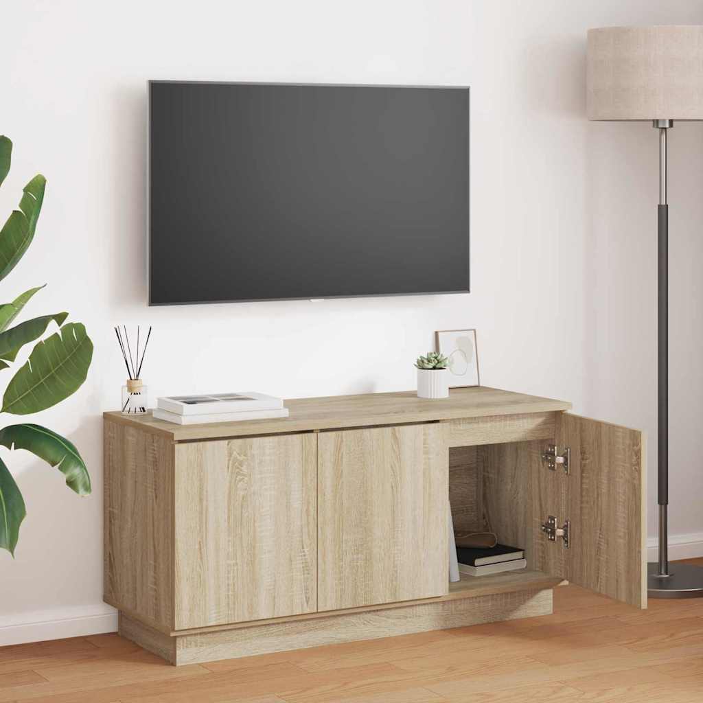 TV-skab 100 x 38 x 49 cm Sonoma eg Konstrueret træ