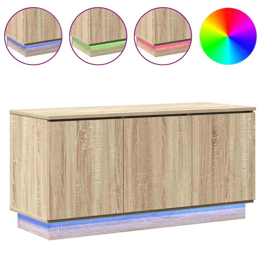 TV-skab 100 x 38 x 49 cm Sonoma eg Konstrueret træ