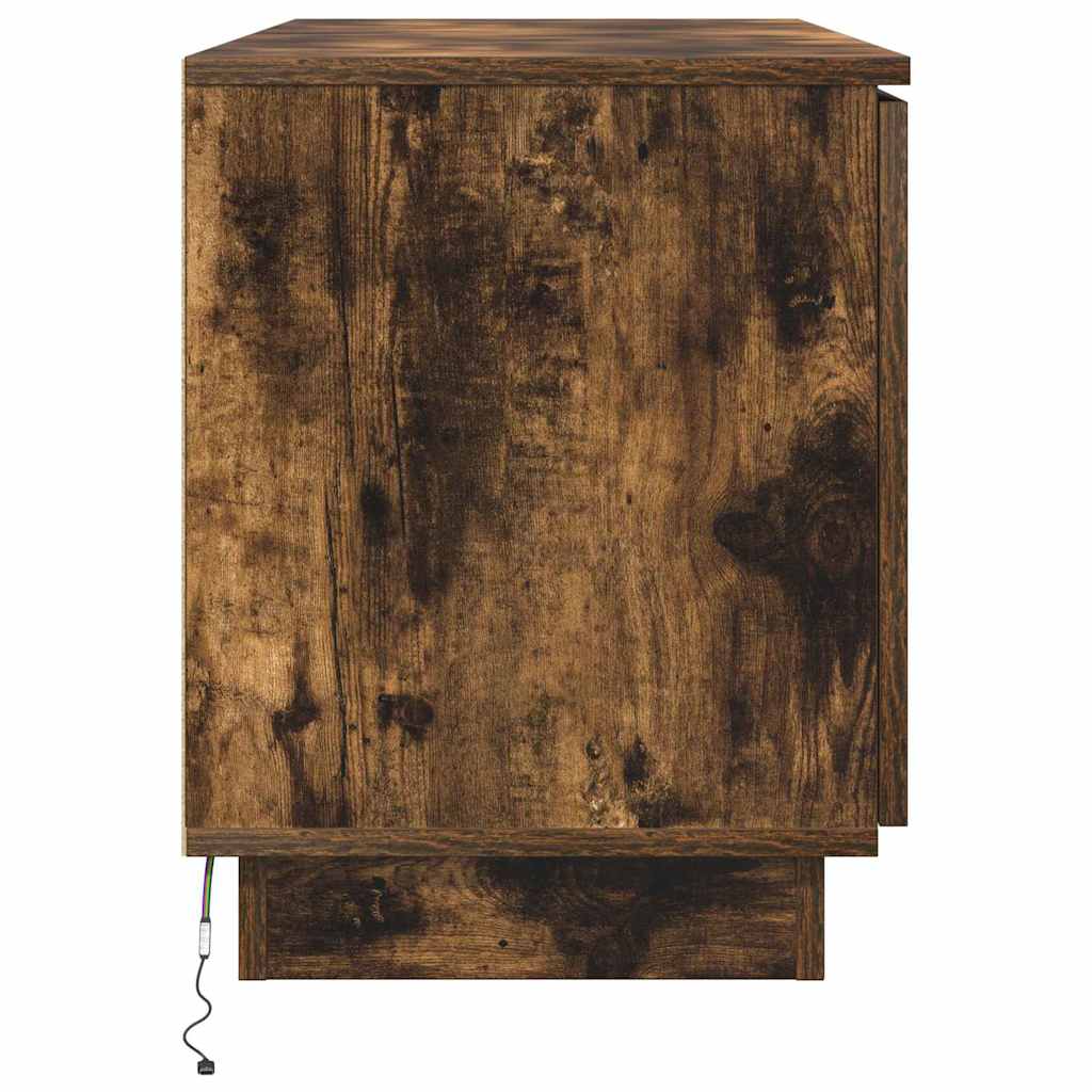 TV-skab 100 x 38 x 49 cm Røget eg Konstrueret træ