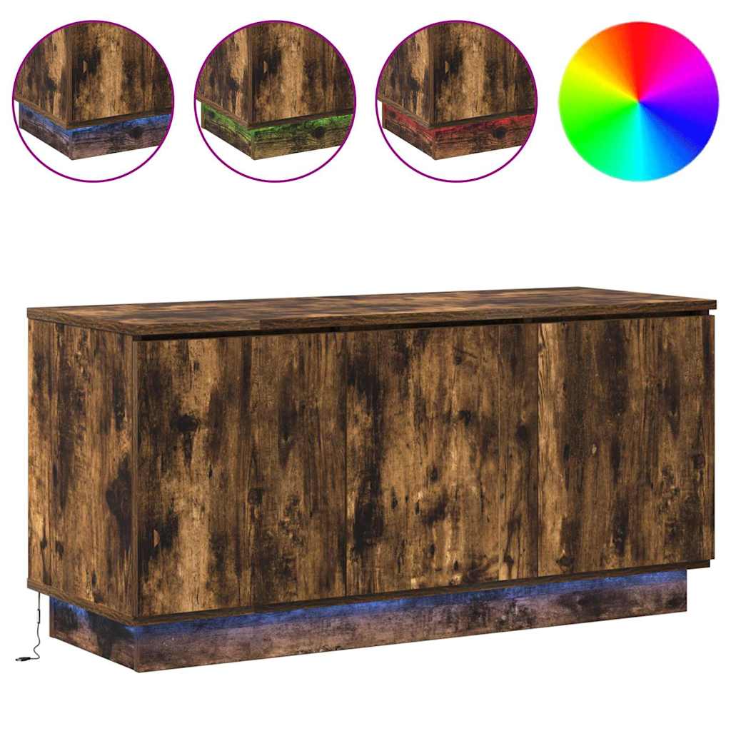TV-skab 100 x 38 x 49 cm Røget eg Konstrueret træ