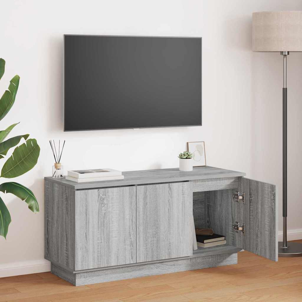 TV-skab 100 x 38 x 49 cm Grå Sonoma Konstrueret træ