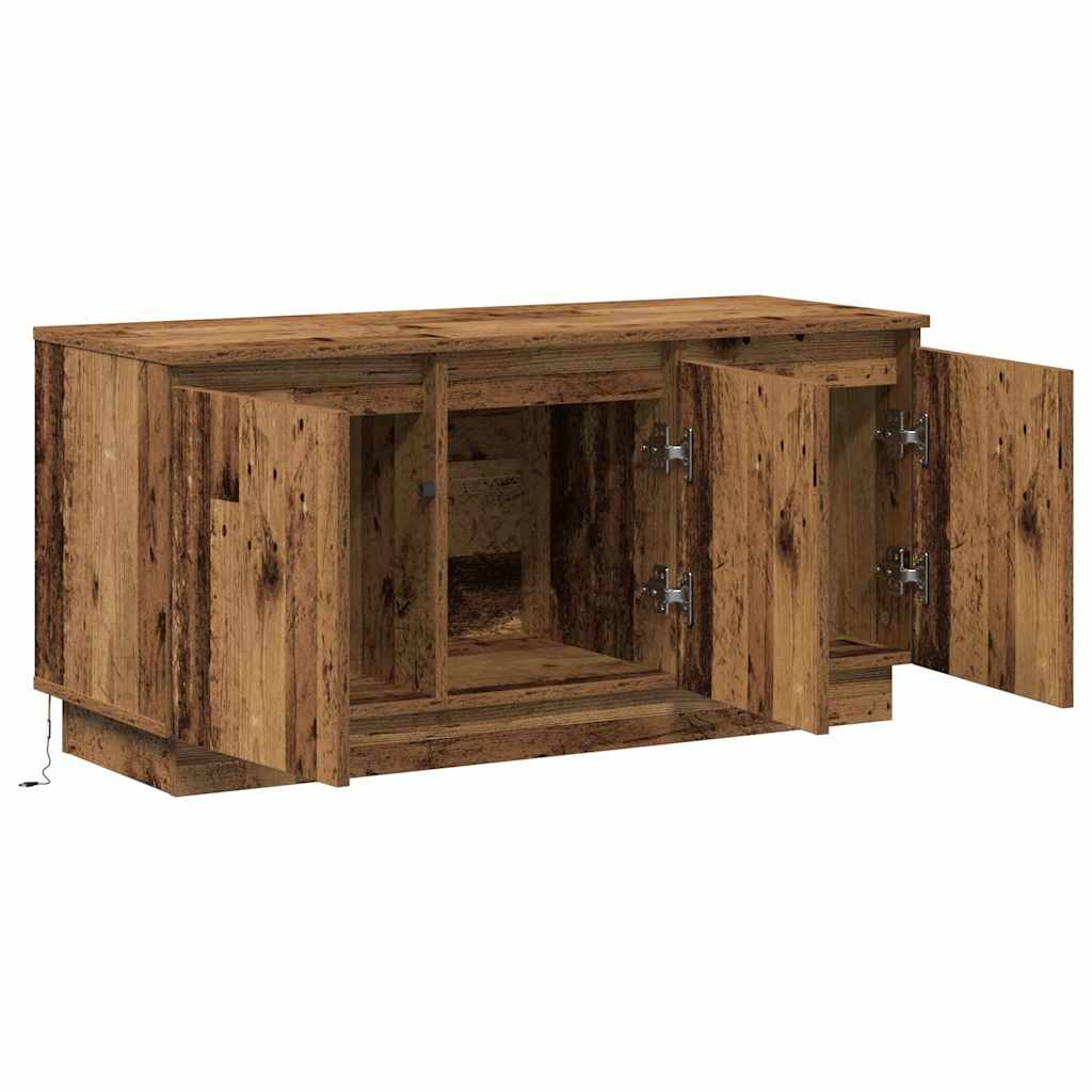 TV-skab 100 x 38 x 49 cm Gammelt træ Konstrueret træ