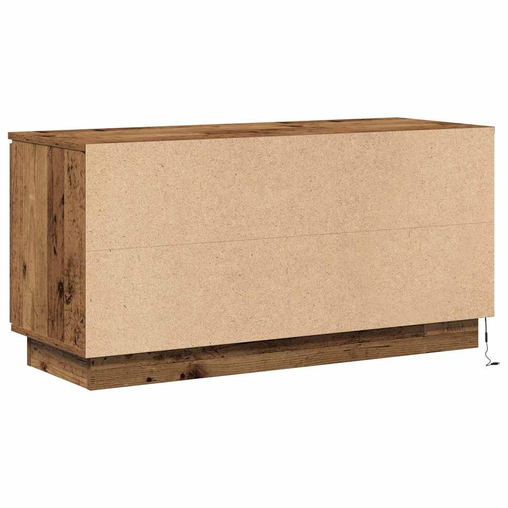 TV-skab 100 x 38 x 49 cm Gammelt træ Konstrueret træ