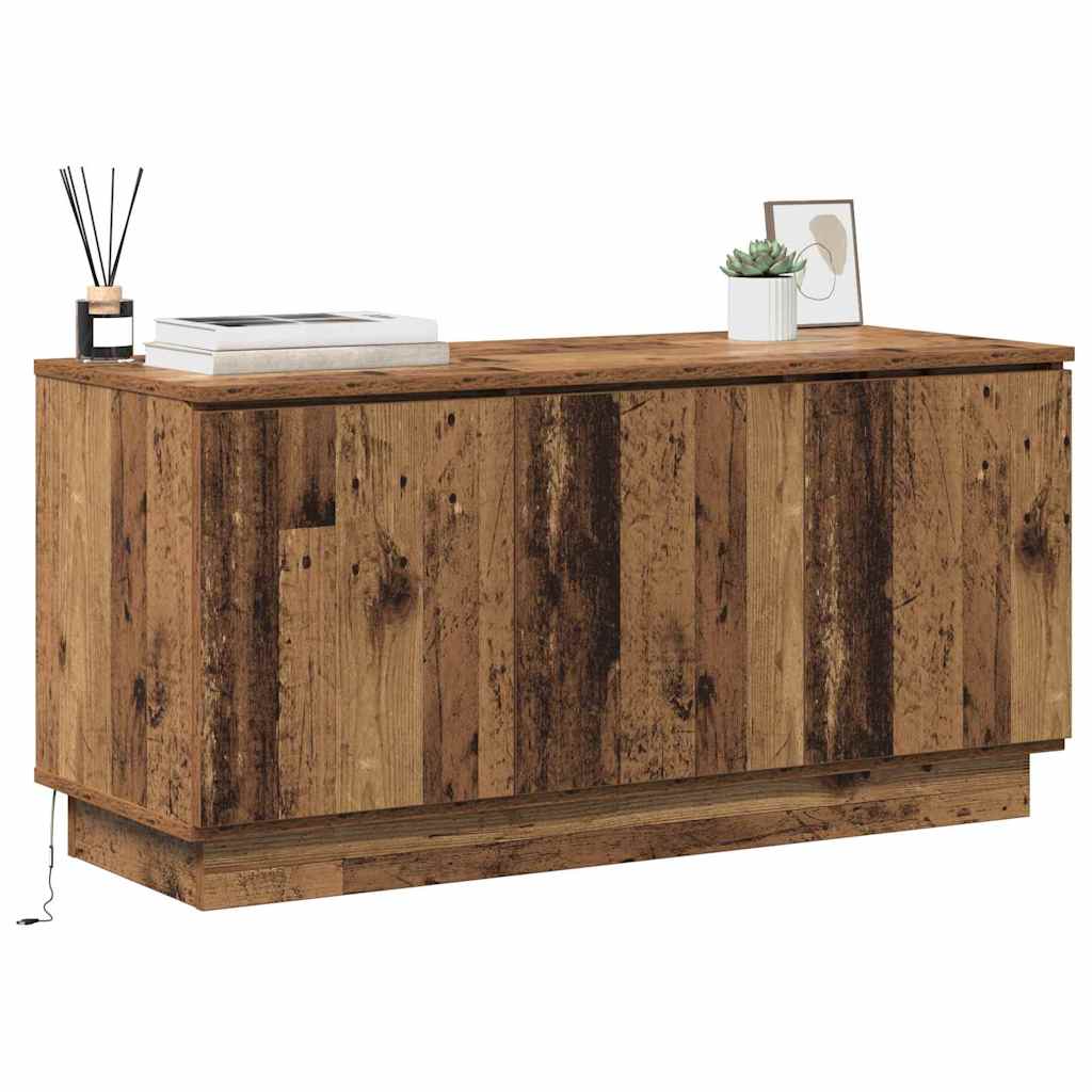 TV-skab 100 x 38 x 49 cm Gammelt træ Konstrueret træ