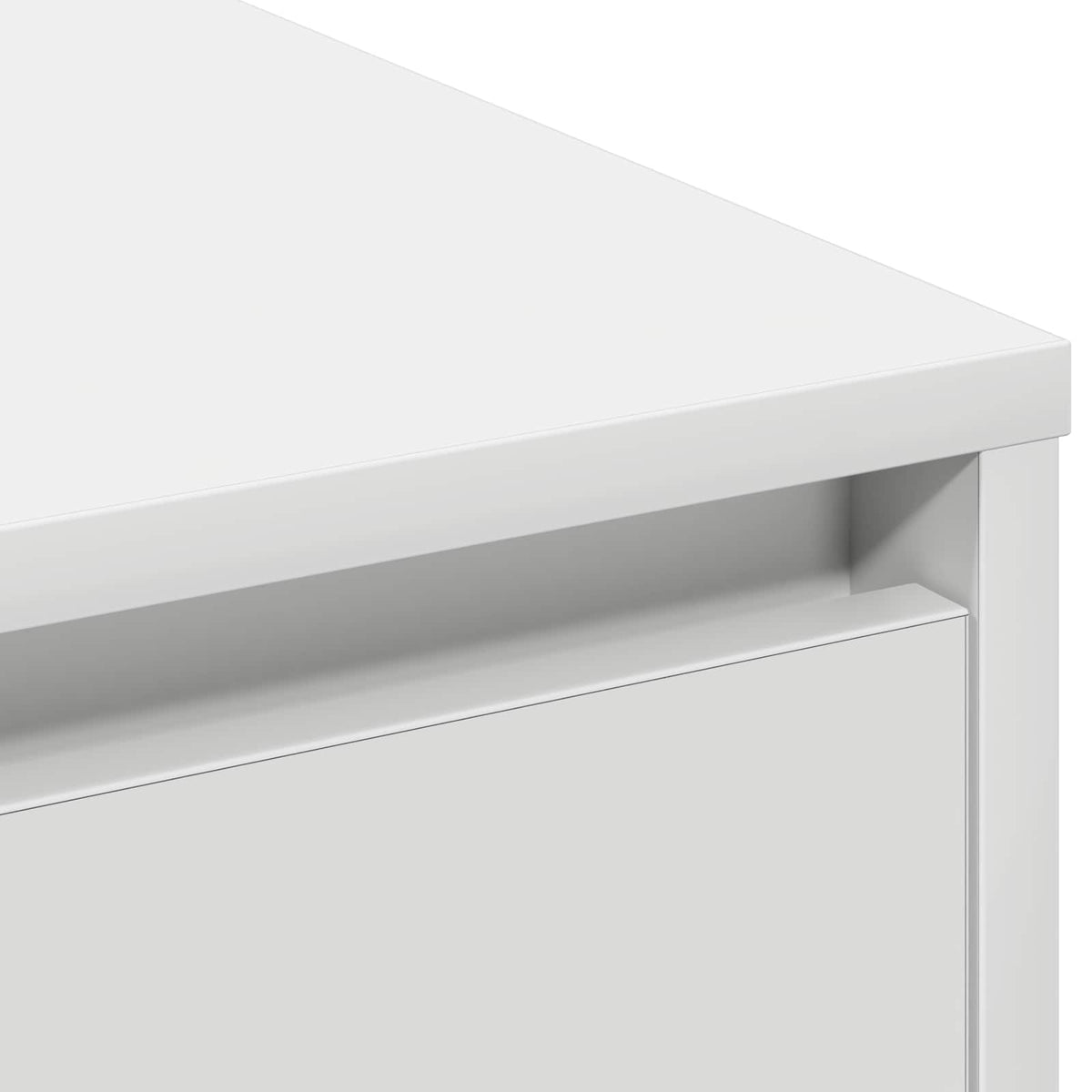 LED Sideboard Hvid 90 x 32 x 75 cm Konstrueret træ