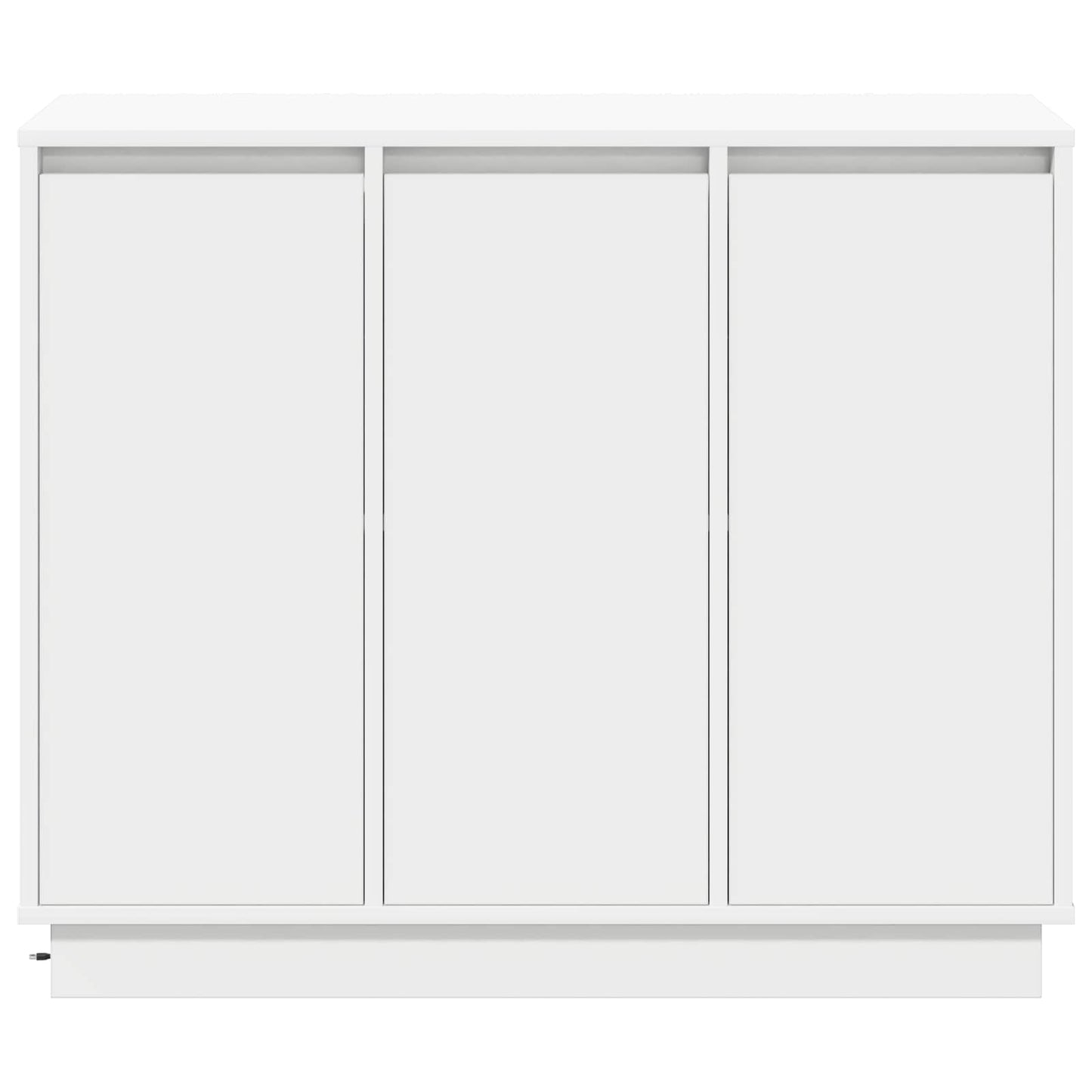 LED Sideboard Hvid 90 x 32 x 75 cm Konstrueret træ