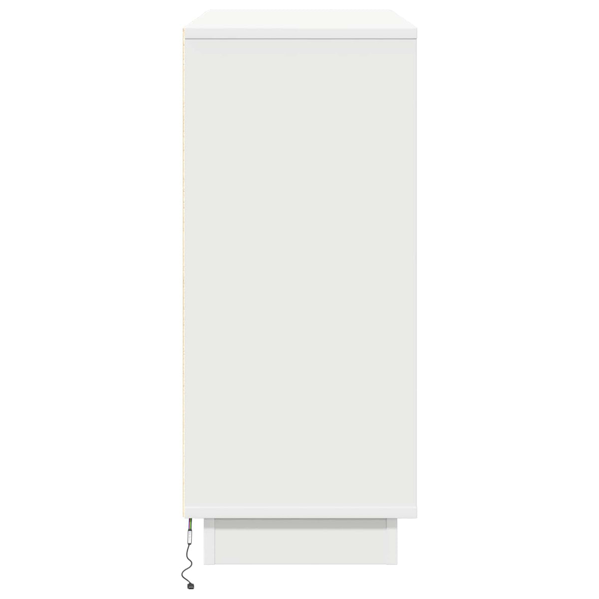 LED Sideboard Hvid 90 x 32 x 75 cm Konstrueret træ