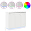 LED Sideboard Hvid 90 x 32 x 75 cm Konstrueret træ