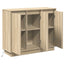 LED Sideboard Sonoma eg 90 x 32 x 75 cm Konstrueret træ
