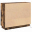LED Sideboard Røget eg 90 x 32 x 75 cm Konstrueret træ