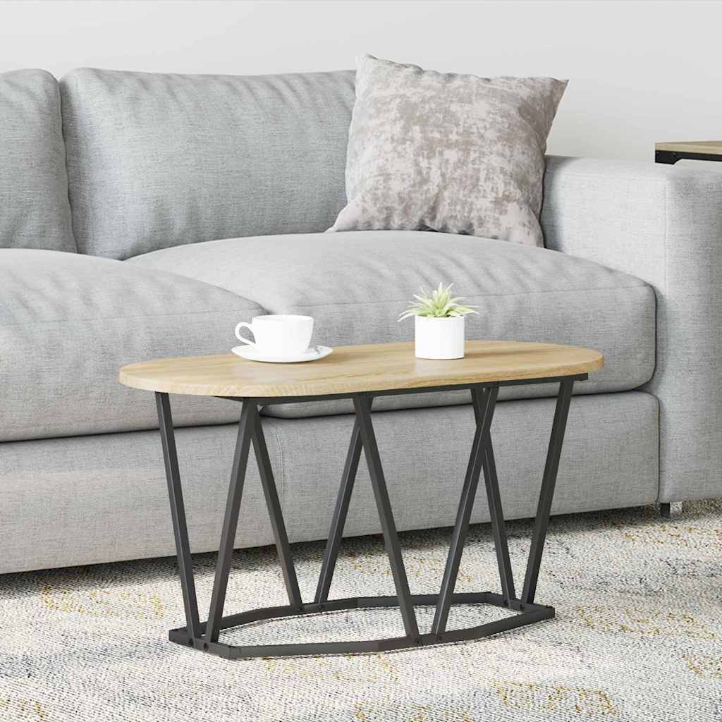 Sofabord Sonoma eg 80 x 40 x 40,5 cm Samlet træ og metal