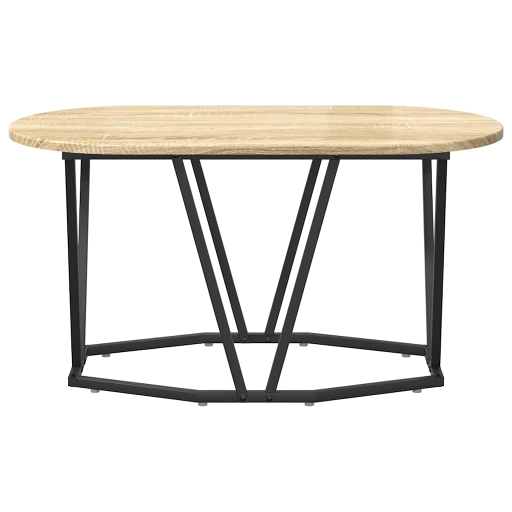Sofabord Sonoma eg 80 x 40 x 40,5 cm Samlet træ og metal