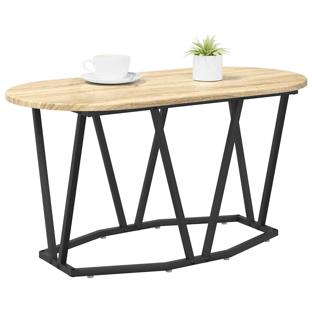 Sofabord Sonoma eg 80 x 40 x 40,5 cm Samlet træ og metal
