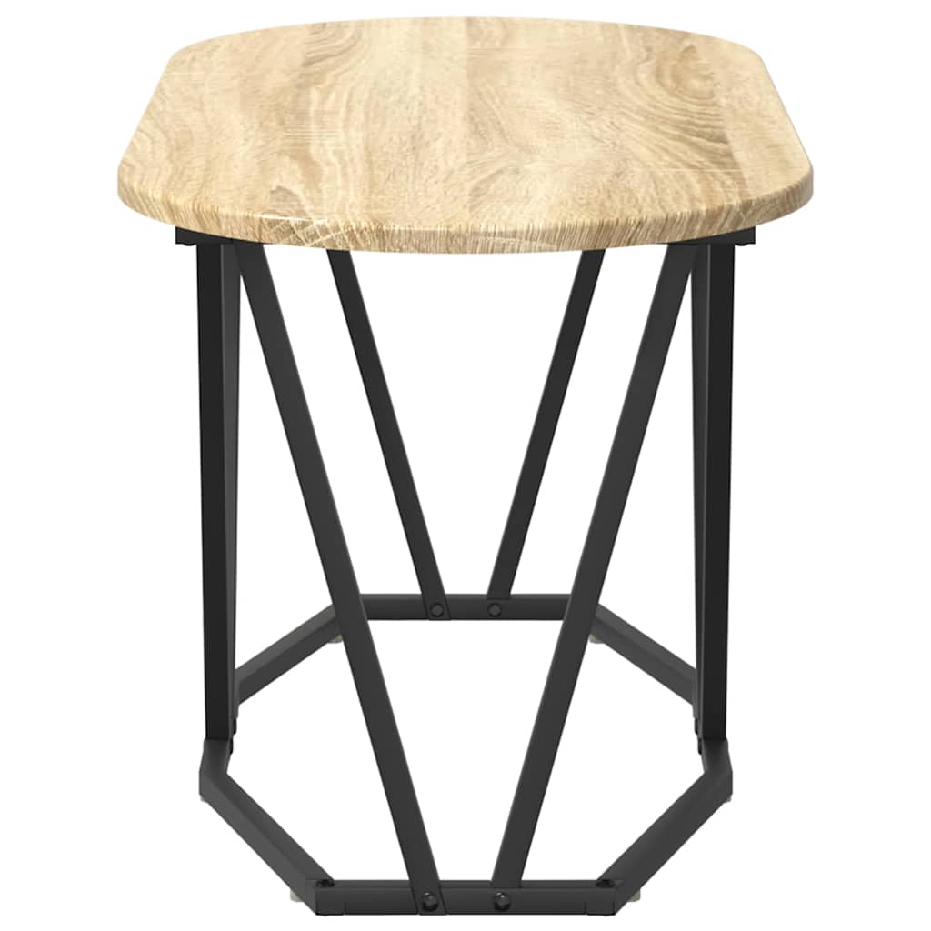 Sofabord Sonoma eg 80 x 40 x 40,5 cm Samlet træ og metal