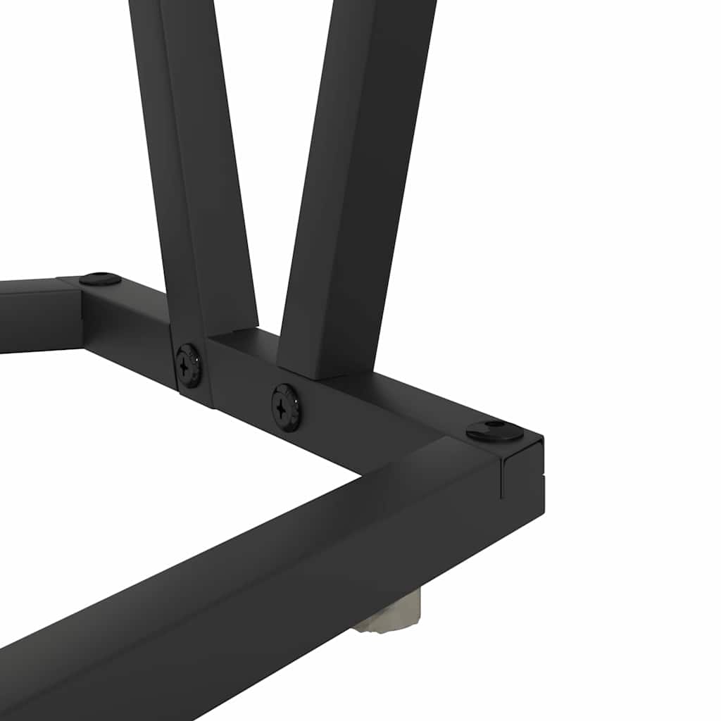 Sofabord Røget eg 80 x 40 x 40,5 cm Samlet træ og metal