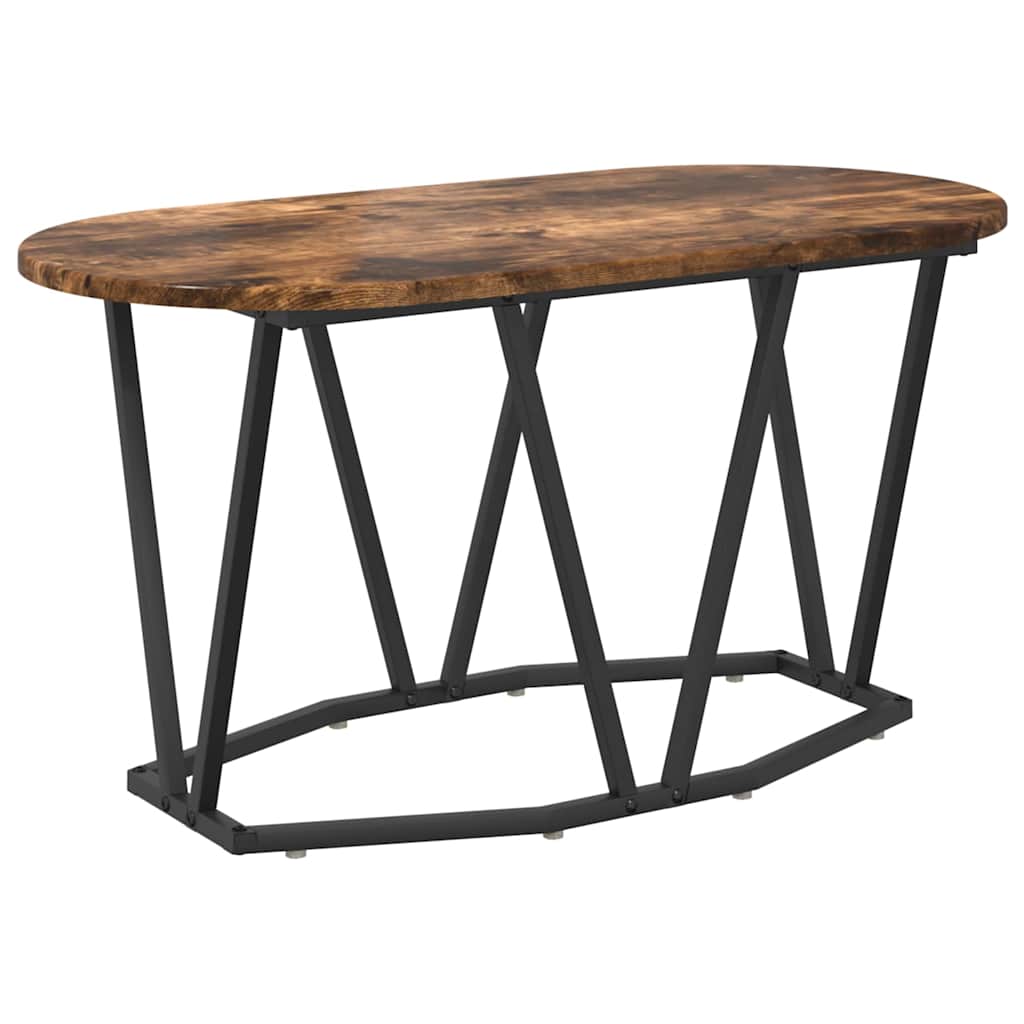 Sofabord Røget eg 80 x 40 x 40,5 cm Samlet træ og metal