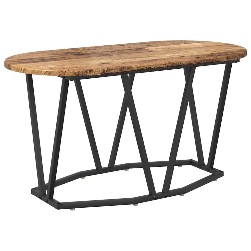 Sofabord Gammelt træ 80 x 40 x 40,5 cm Samlet træ og metal
