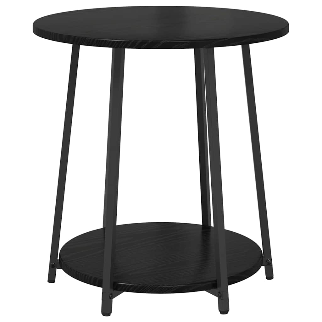 Sidebordssæt 2 stk. Sort eg 50 x 50 x 51 cm