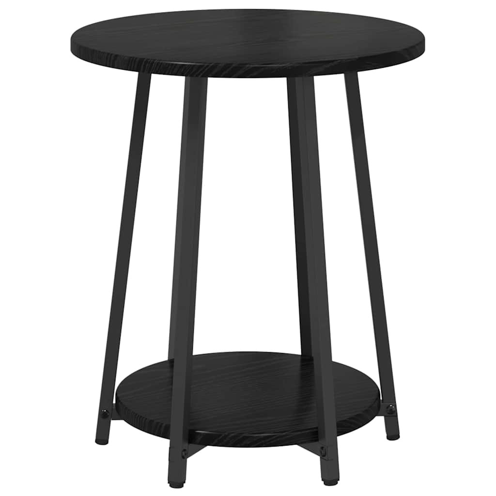 Sidebordssæt 2 stk. Sort eg 50 x 50 x 51 cm