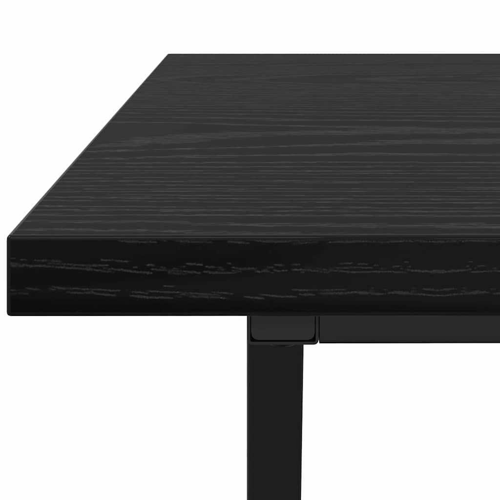Sofabord Sort eg 100 x 50 x 40 cm Samlet træ og metal