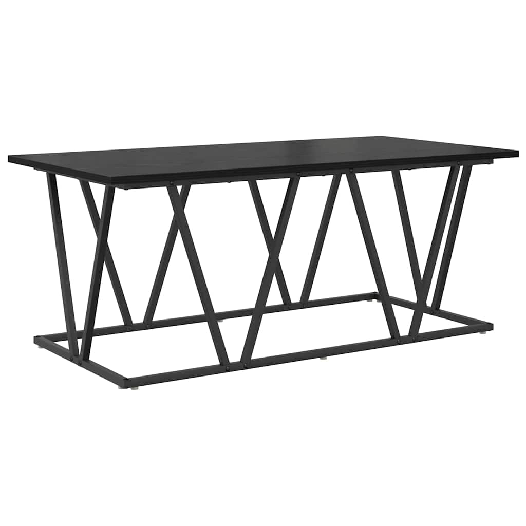 Sofabord Sort eg 100 x 50 x 40 cm Samlet træ og metal
