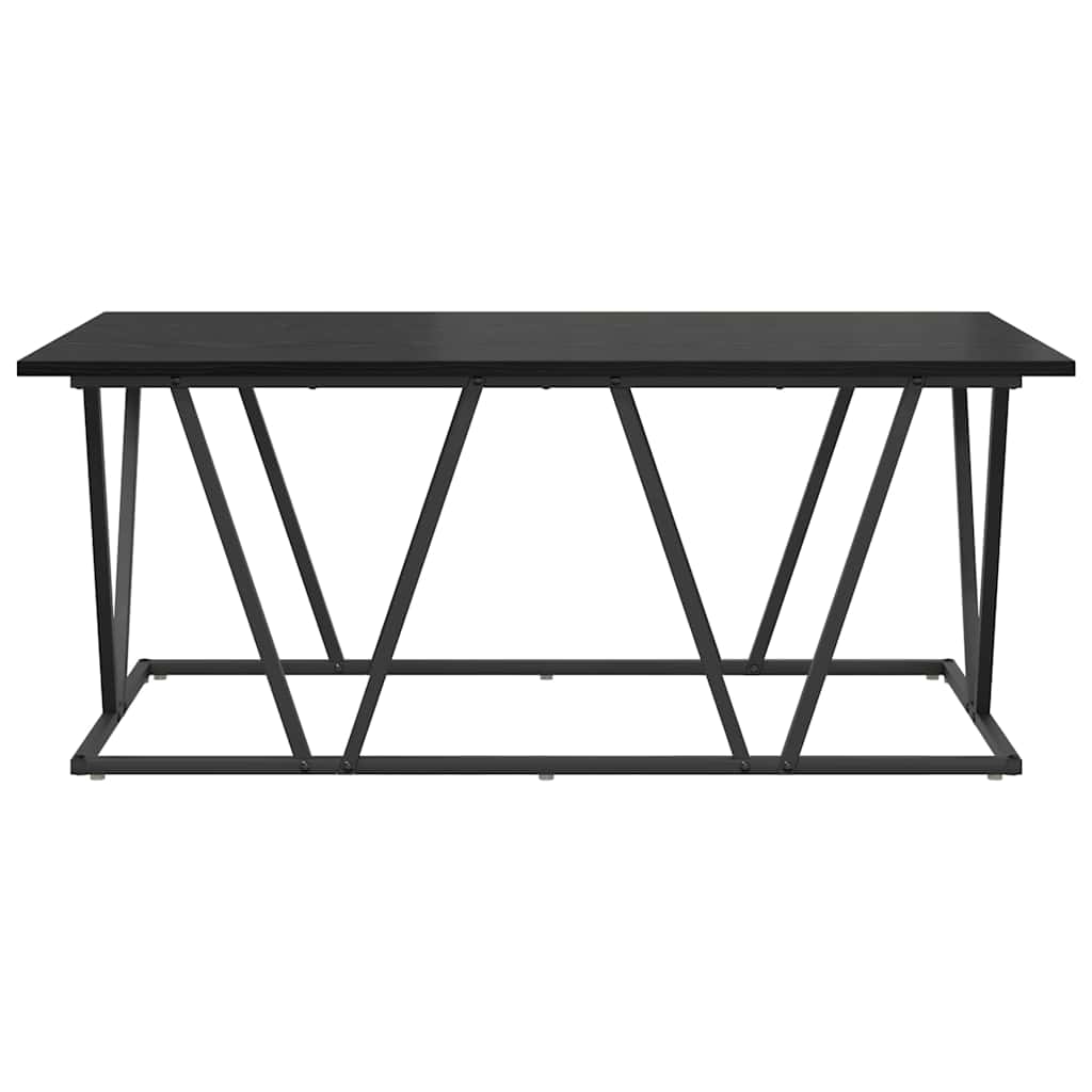 Sofabord Sort eg 100 x 50 x 40 cm Samlet træ og metal