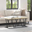 Sofabord Sonoma eg 100 x 50 x 40 cm Samlet træ og metal