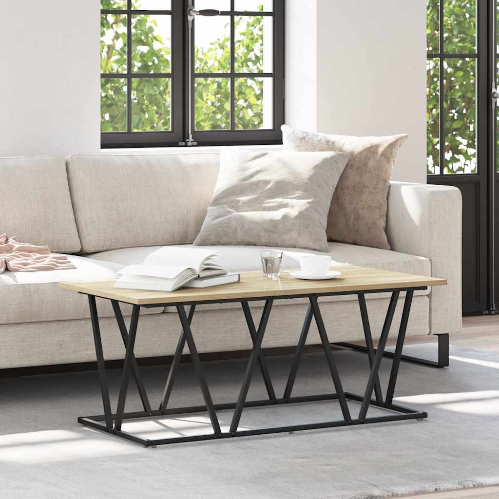Sofabord Sonoma eg 100 x 50 x 40 cm Samlet træ og metal