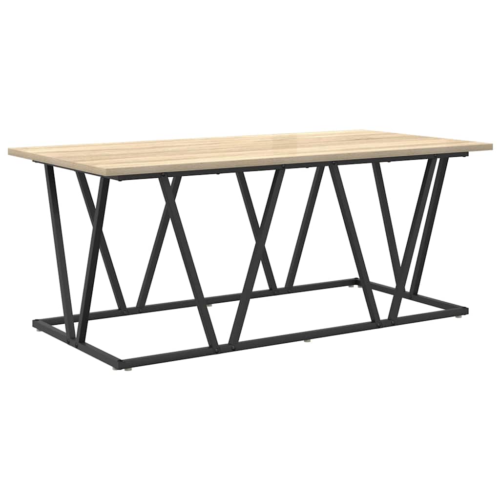 Sofabord Sonoma eg 100 x 50 x 40 cm Samlet træ og metal