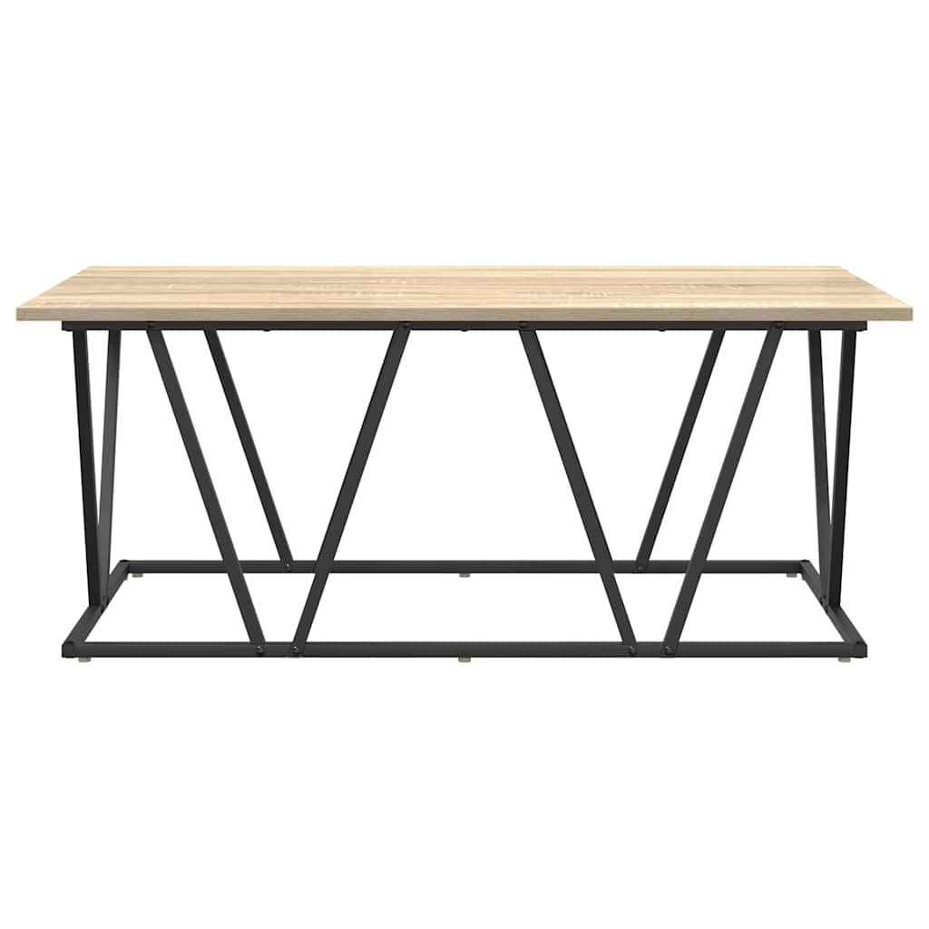 Sofabord Sonoma eg 100 x 50 x 40 cm Samlet træ og metal