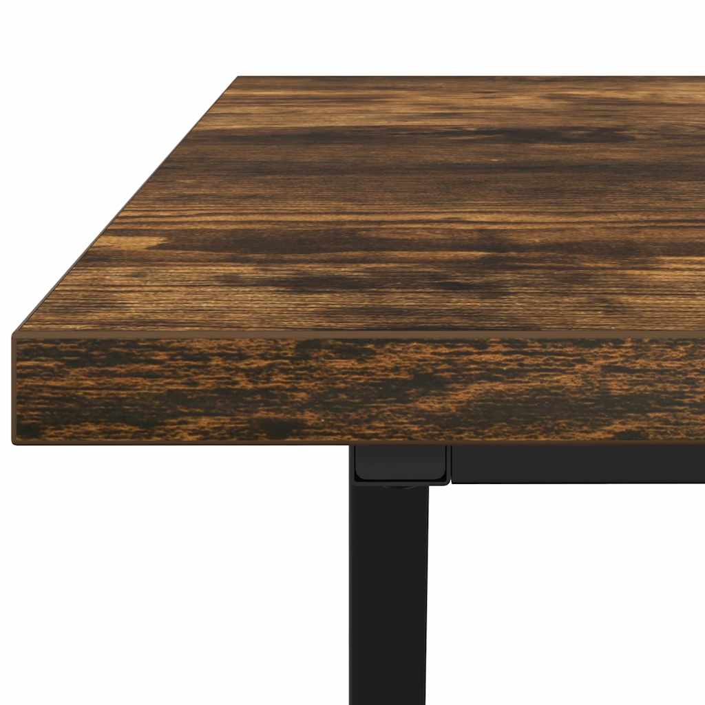 Sofabord Røget eg 100 x 50 x 40 cm Samlet træ og metal