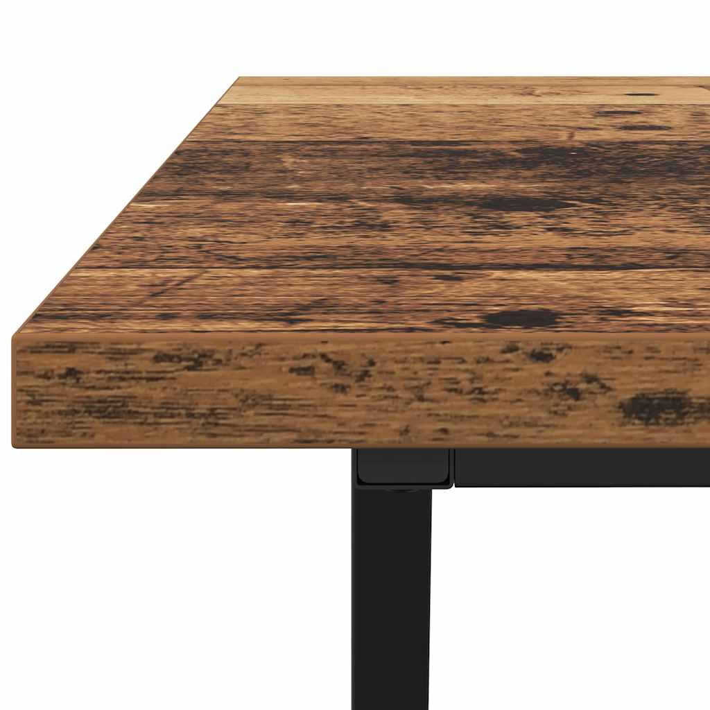 Sofabord Gammelt træ 100 x 50 x 40 cm Samlet træ og metal