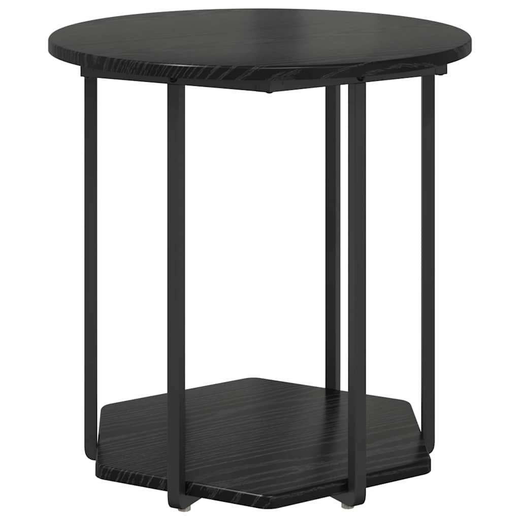 Sidebordssæt 2 stk. Sort eg 50 x 50 x 50,5 cm