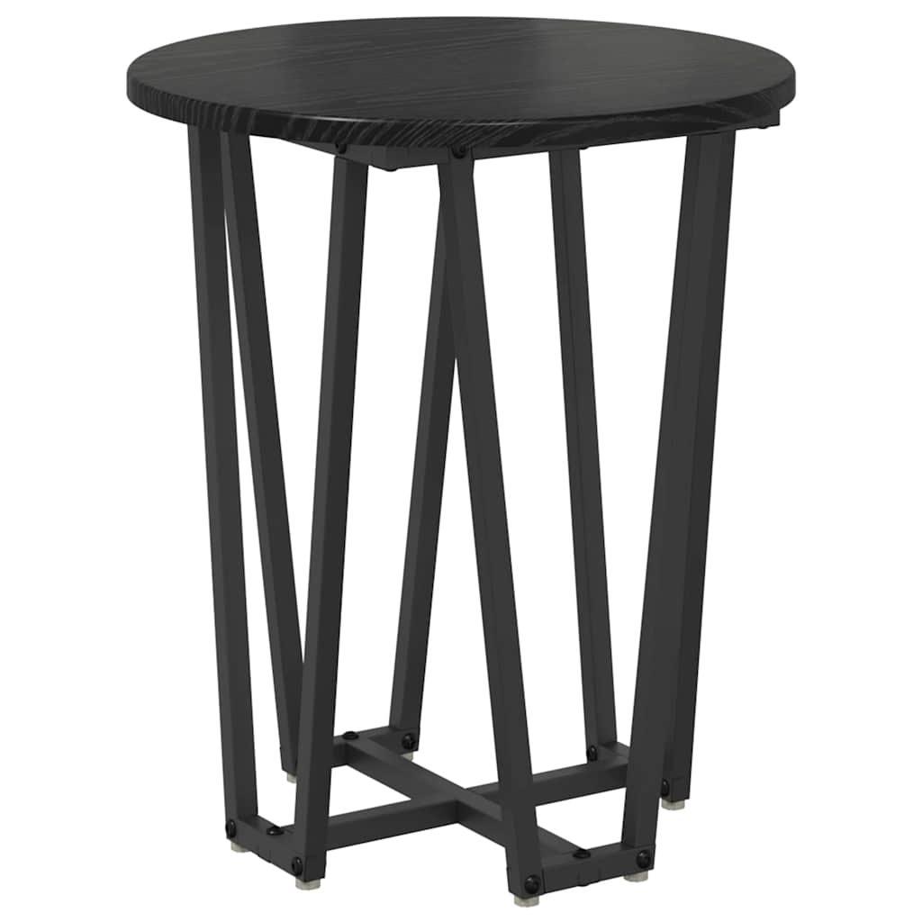 Sidebordssæt 2 stk. Sort eg 50 x 50 x 50,5 cm
