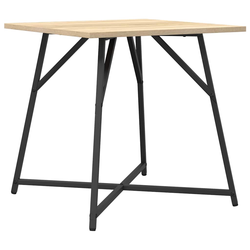 Sidebordssæt 2 stk. Sonoma Eg og Sort 50 x 50 x 50 cm