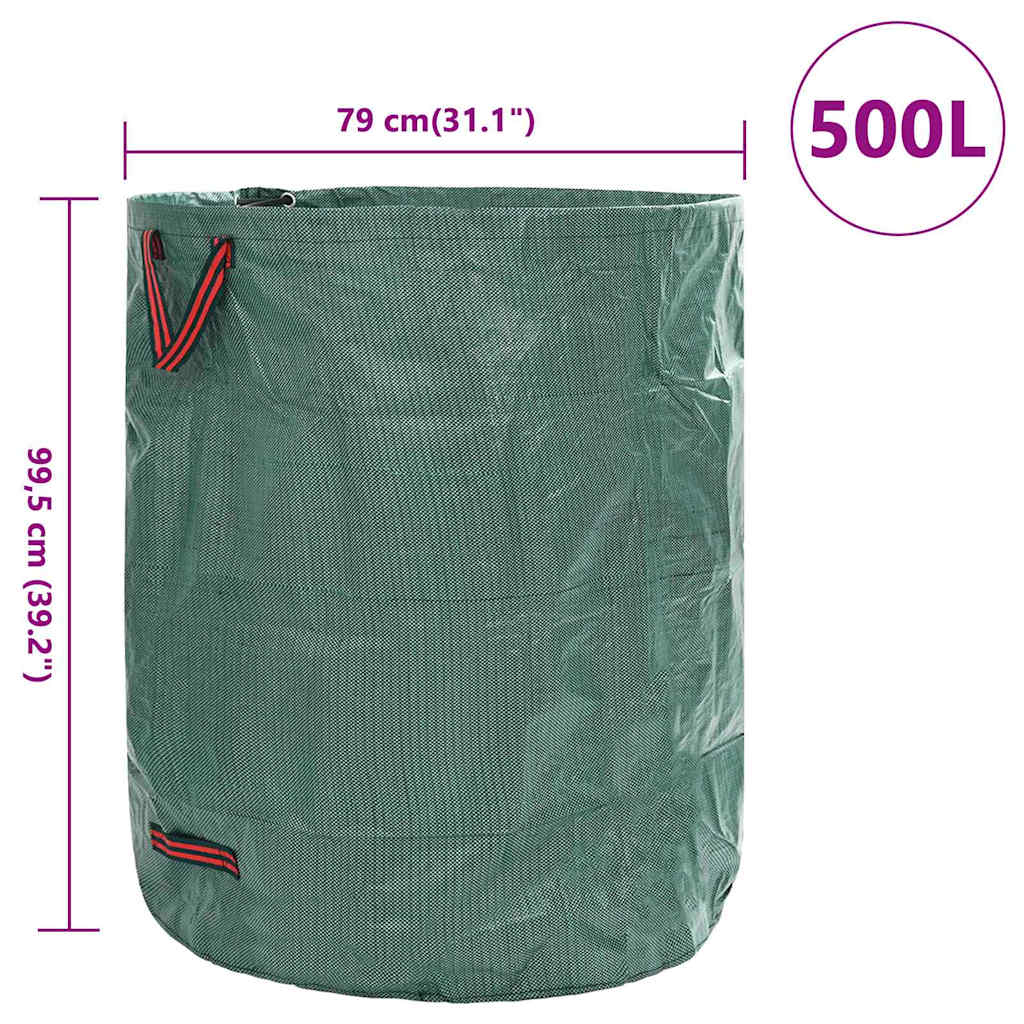 Havematerialeposer 4 stk. 500 l Grøn Polypropylen