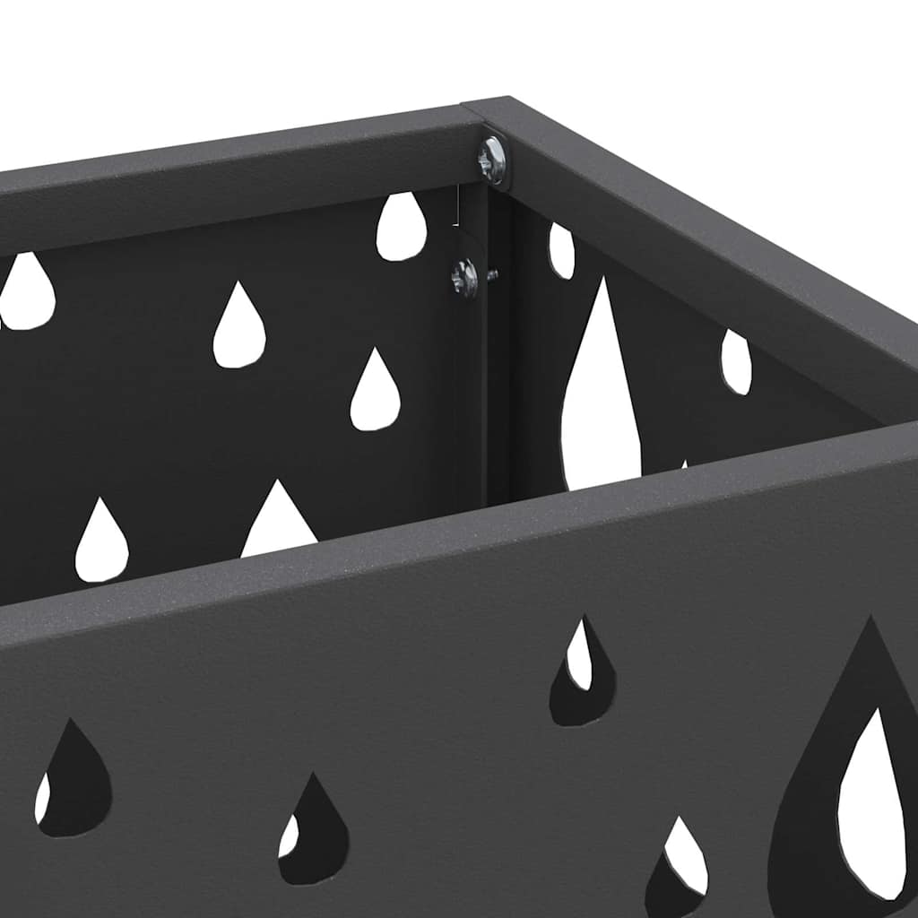 Regn Paraply Stativ Sort 15,5 x 15,5 x 49 cm Stål