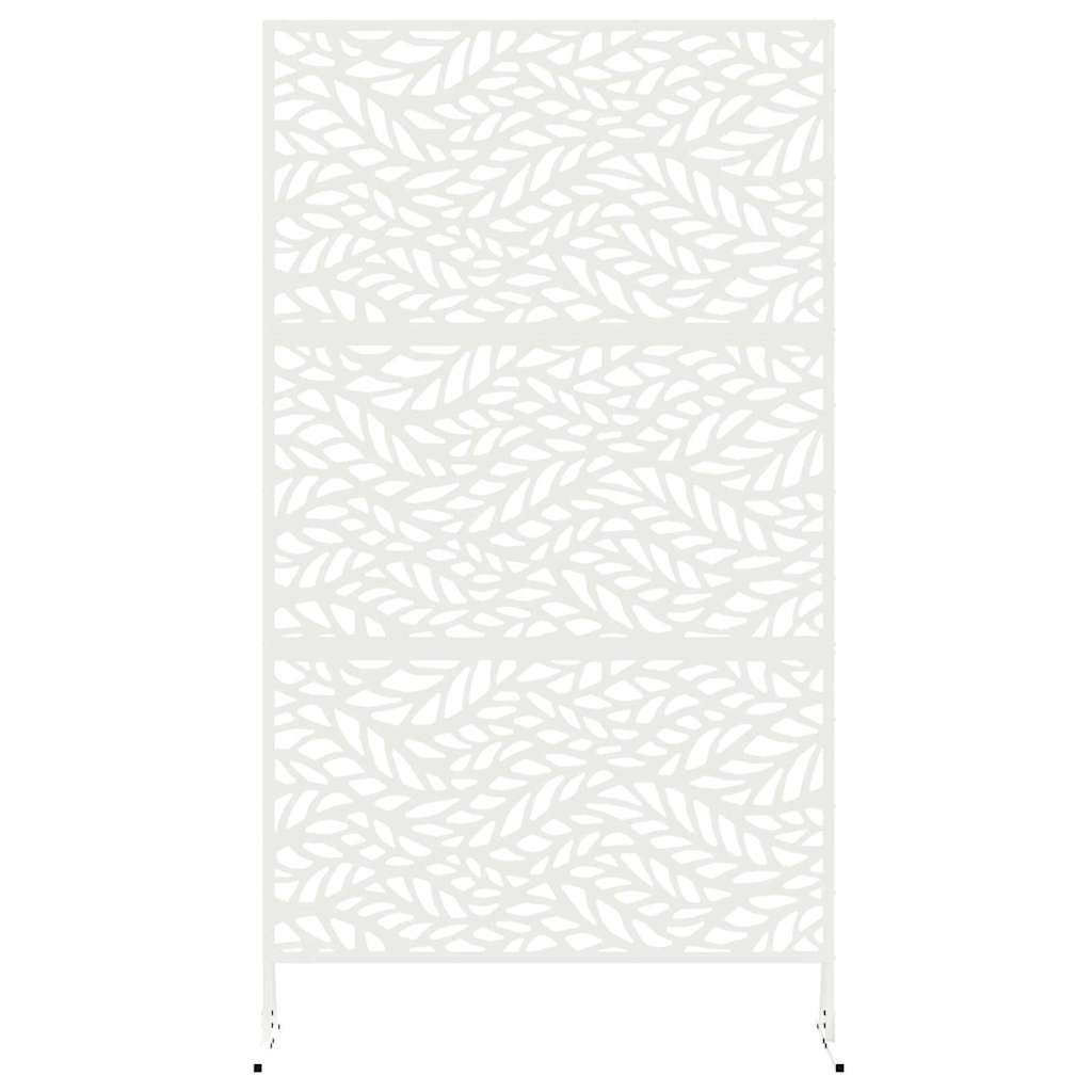 Privatlivsskærm 100 x 50 x 180 cm Stål Hvid