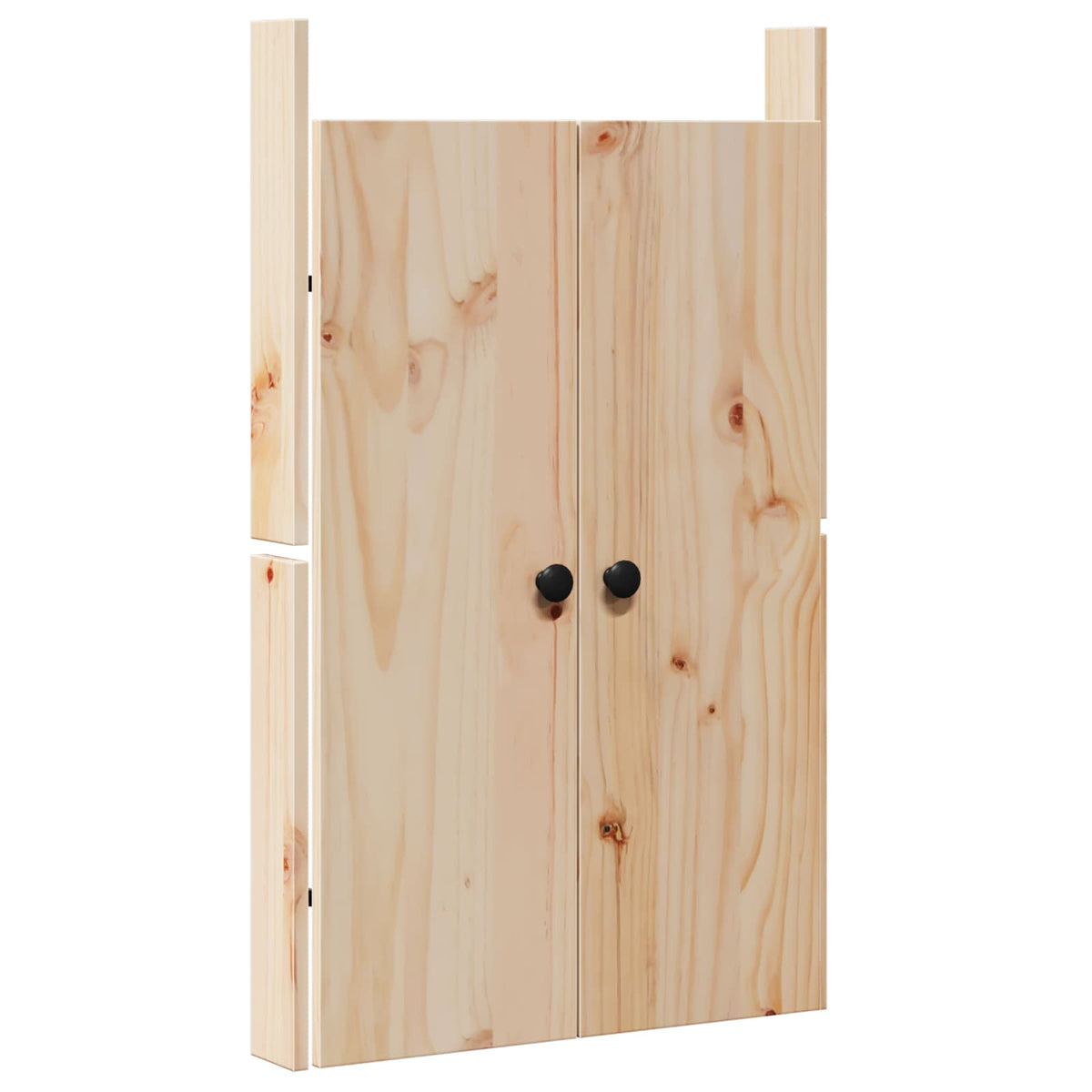 Køkkendør MEPPEL 2 stk. Creme 50 x 9 x 82 cm Massivt fyrretræ
