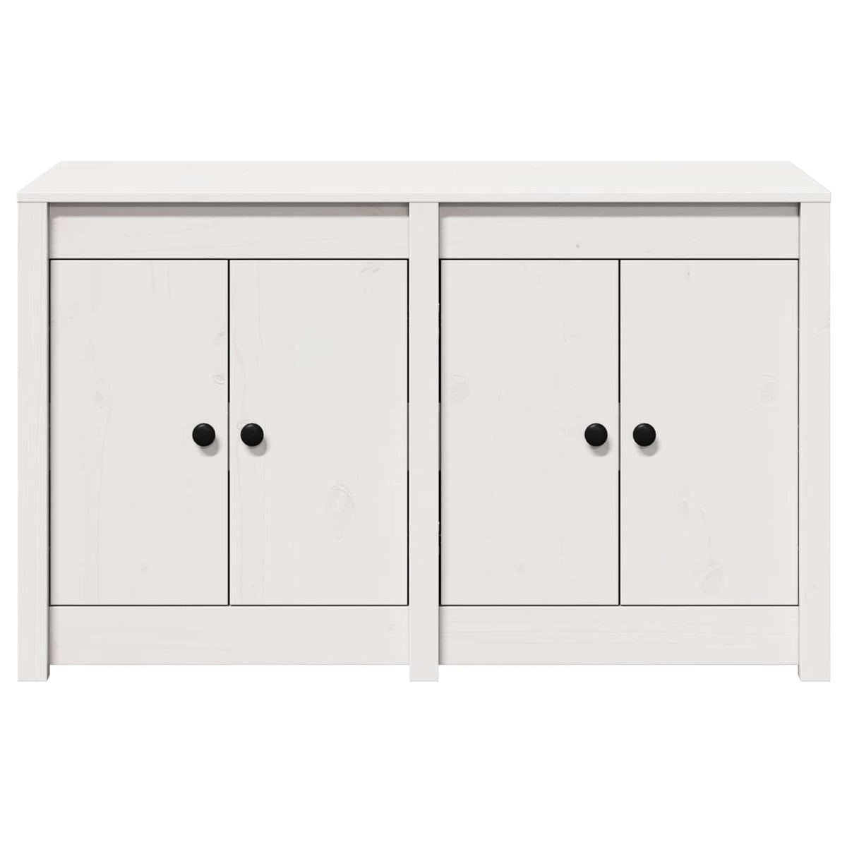 Køkkenskab MEPPEL Hvid 106 x 55 x 64 cm Massivt fyrretræ